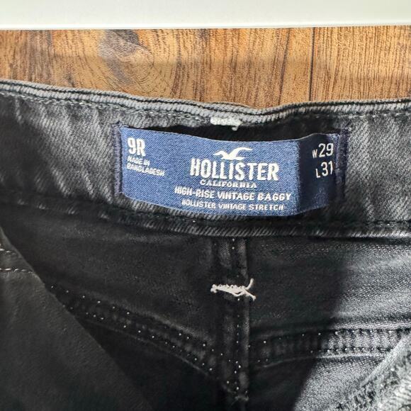 Hollister High-Rise Vintage Baggy Cargo Jeans Women’s 9R W29 L31 - Picture 3 of 4